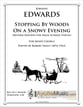 Stopping By Woods on a Snowy Evening SATB choral sheet music cover